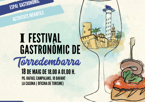 Foto del cartell del primer Festival Gastronòmic de Torredembarra