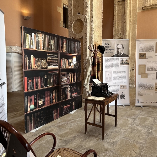 Exposició del Bicentenari del naixement de Joan Mañé i Flaquer, al Pati del Castell