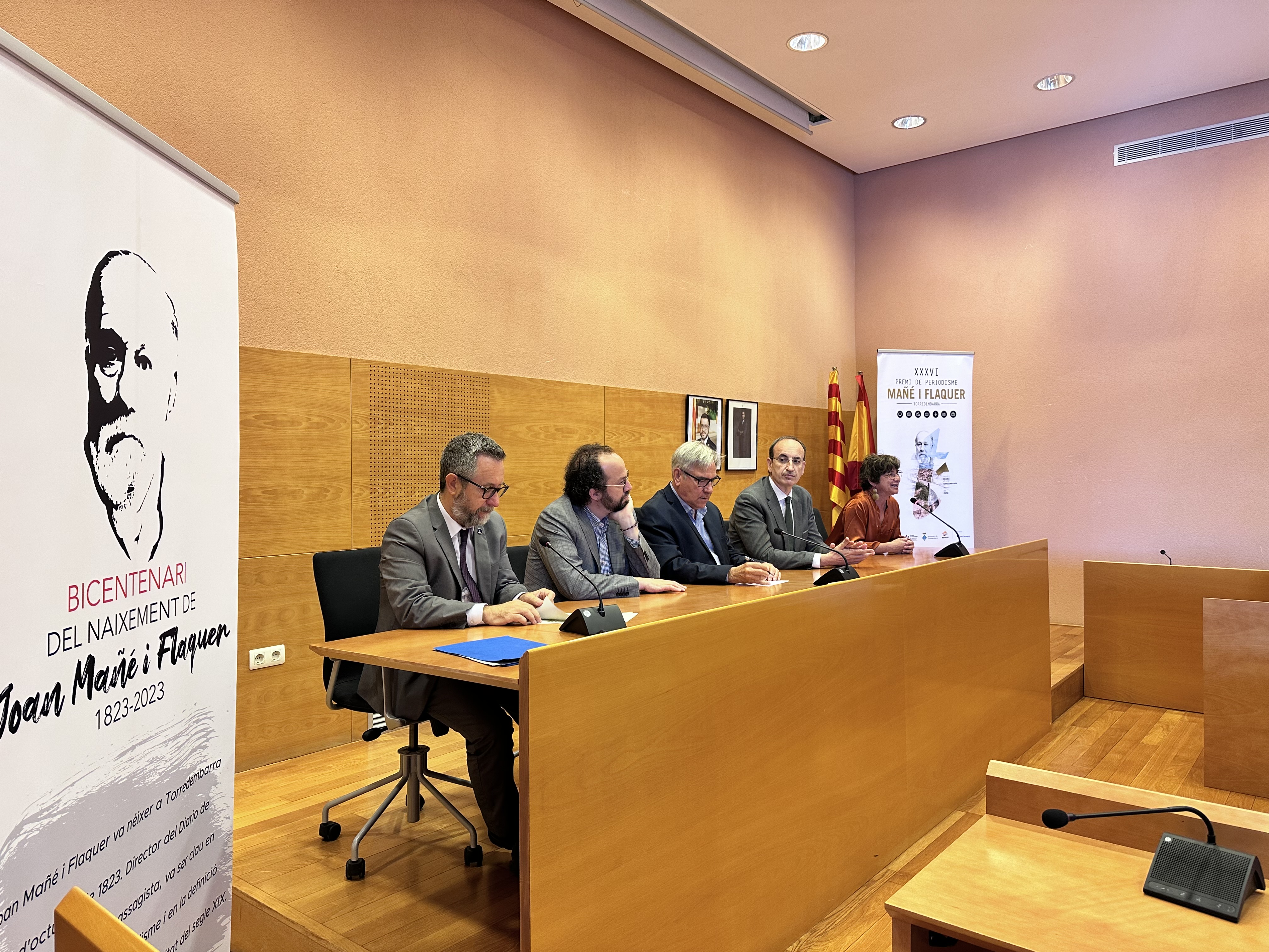 Roda de premsa del XXXVI Premi de PeriodismeMañé i Flaquer