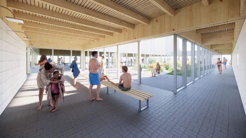 Imatge del disseny de l'interior de la piscina