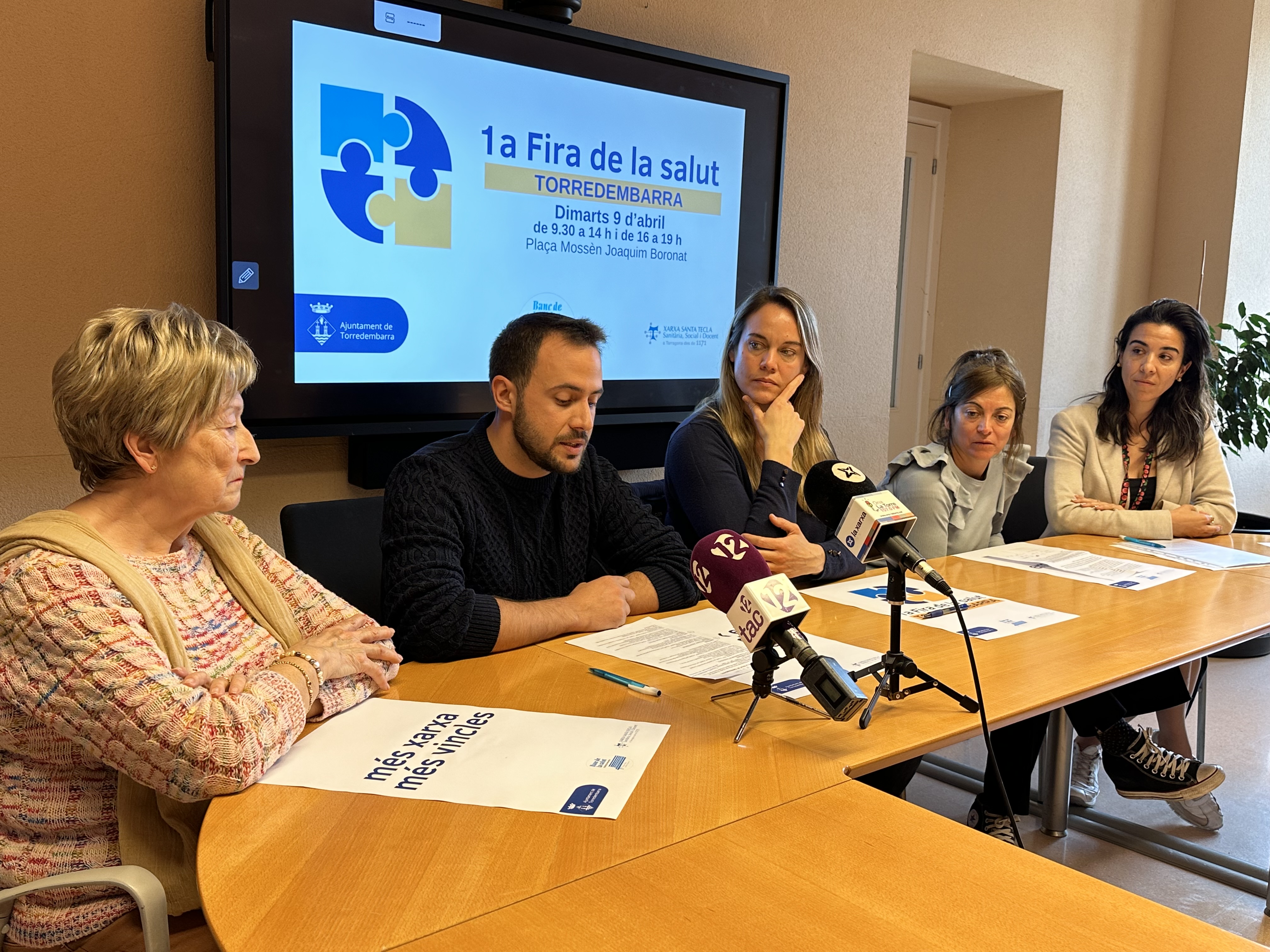 Roda de premsa de presentació de la 1a Fira de la salut