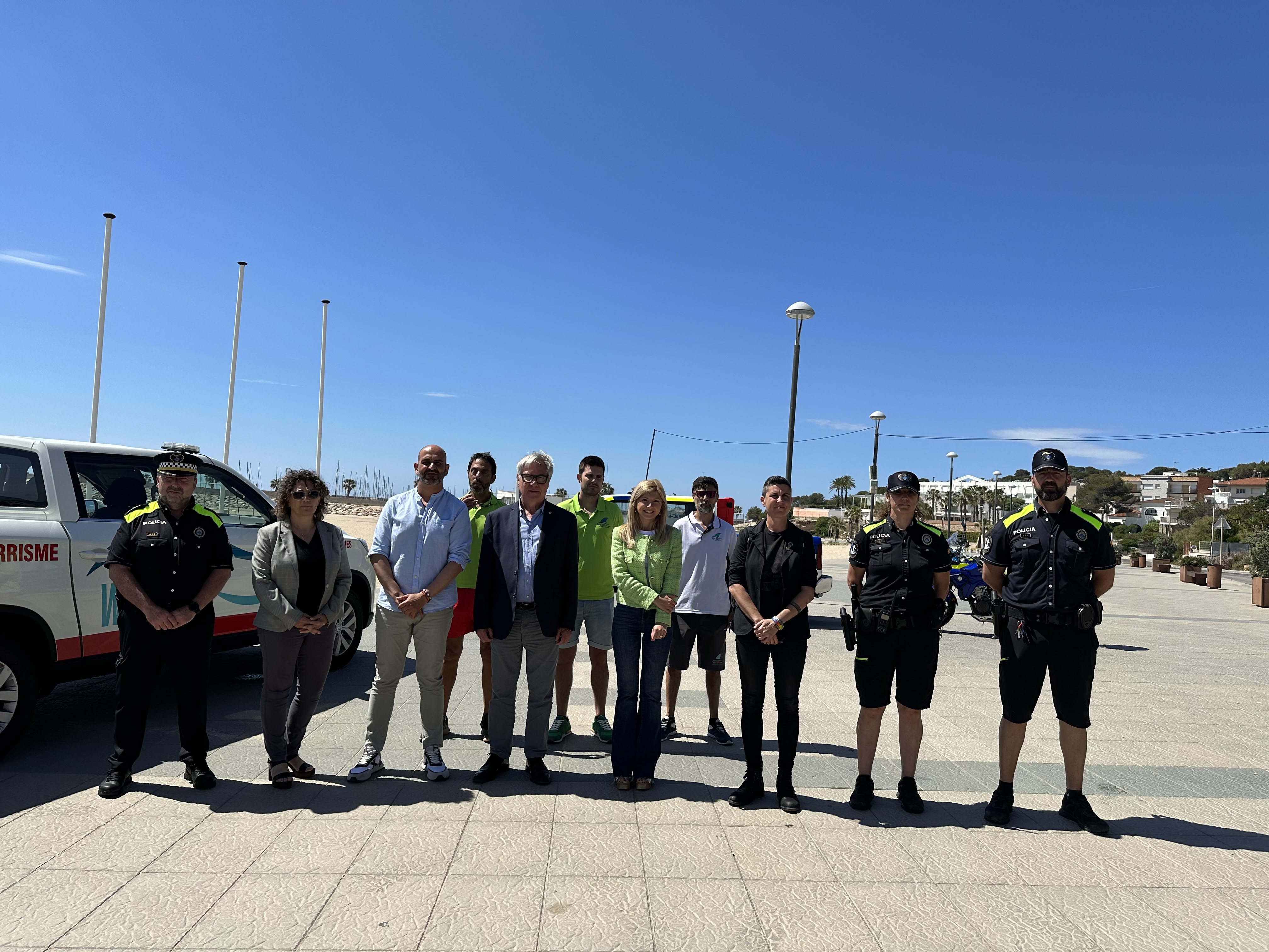 Presentació de la temporada de platges, aquest matí, a la Paella.