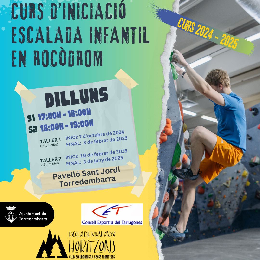  Curs d'iniciació a l’escalada infantil