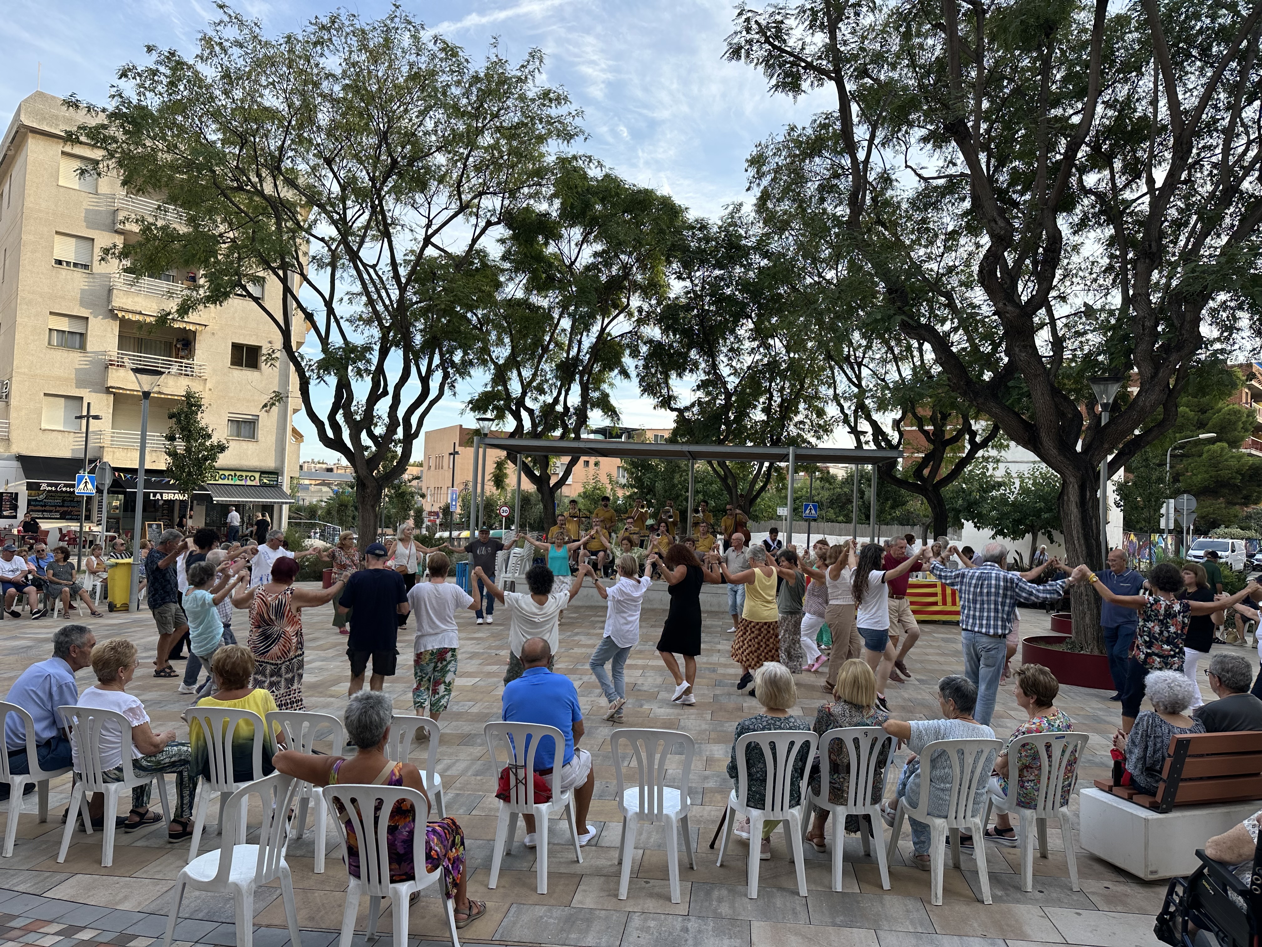 Sardanes, a la plaça de Catalunya