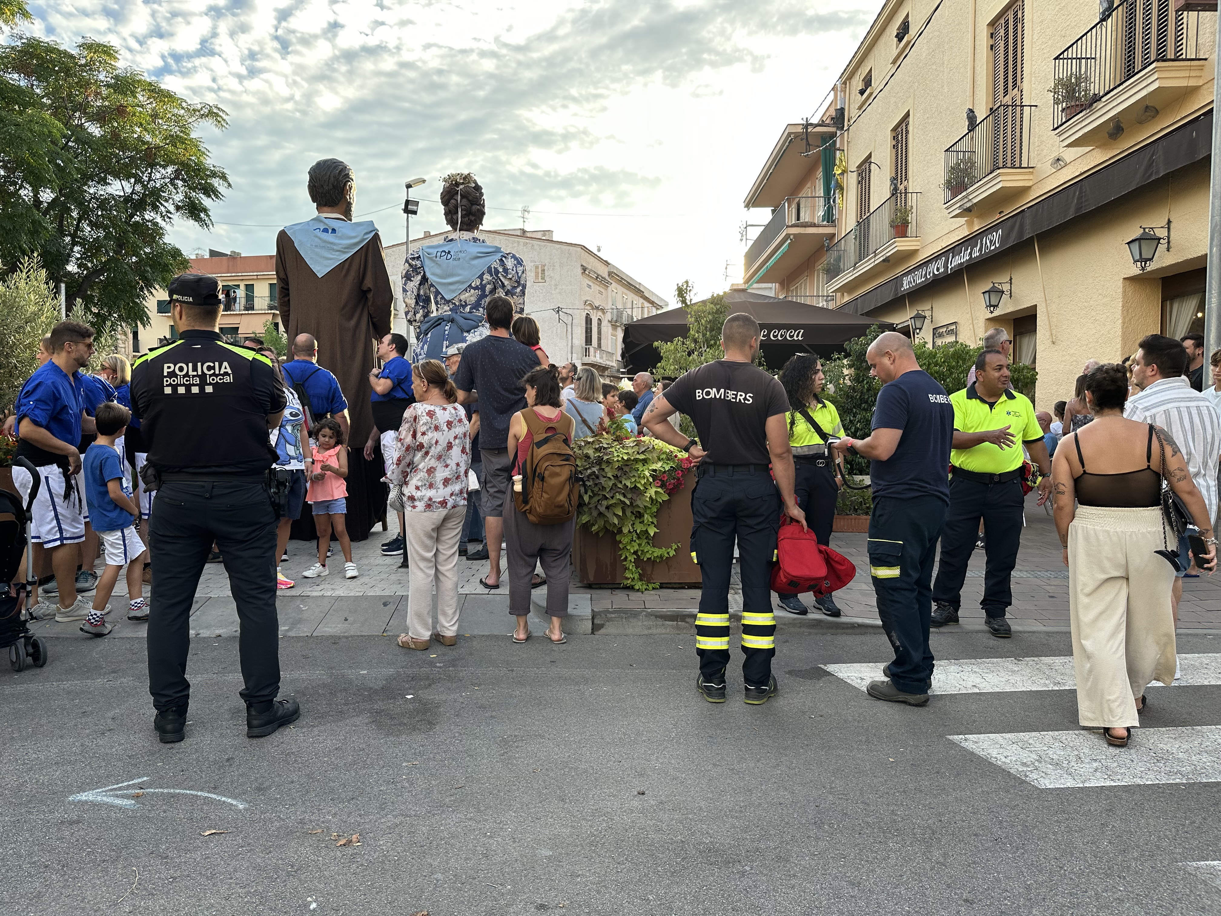 Serveis de seguretat a la cercavila de vigília