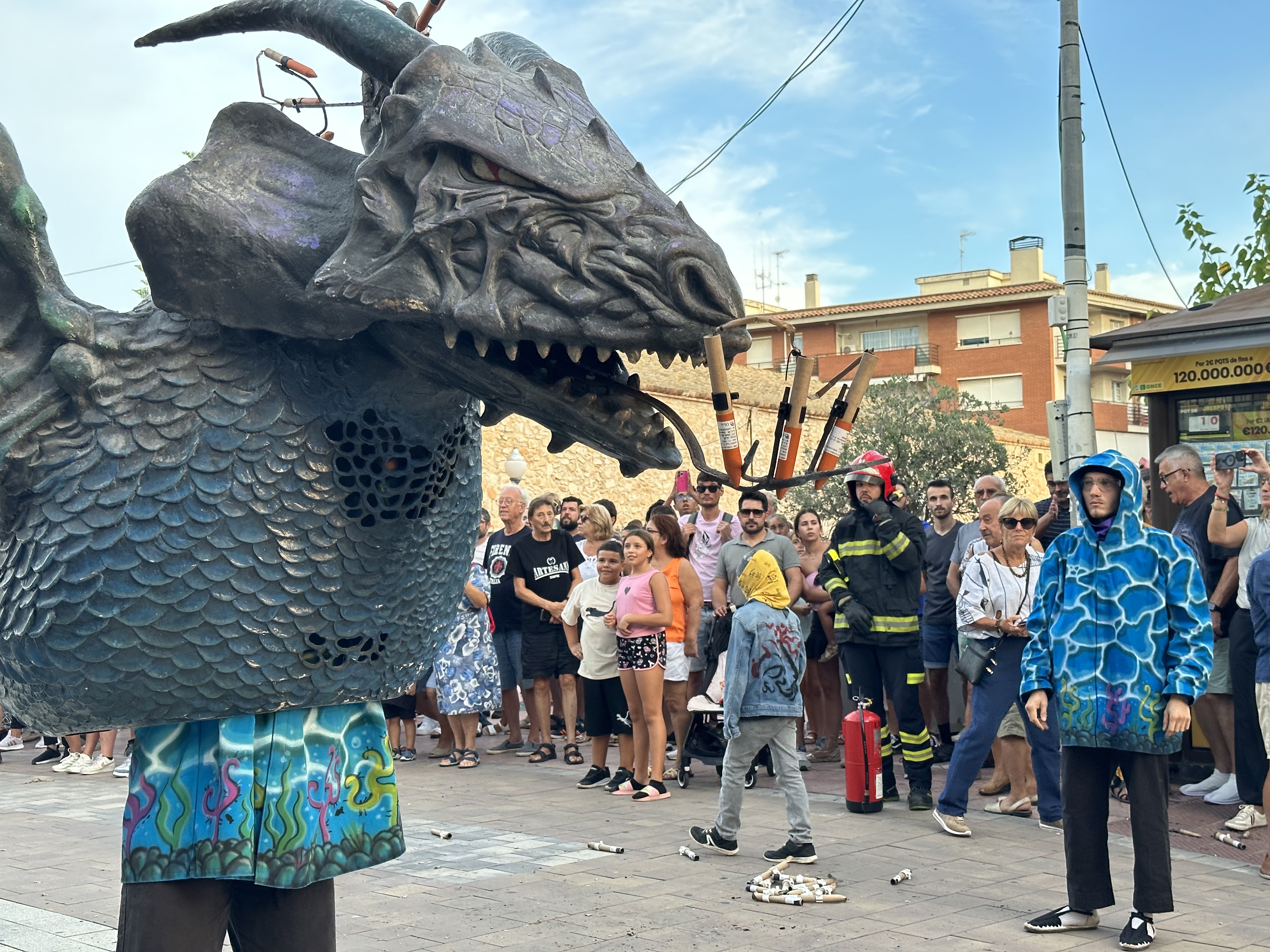 Servei de bombers, a la cercavila de vigília