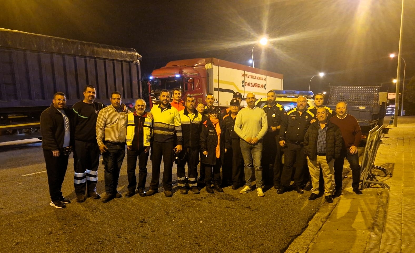 Sortida del comboi solidari, aquest matí, des de Torredembarra