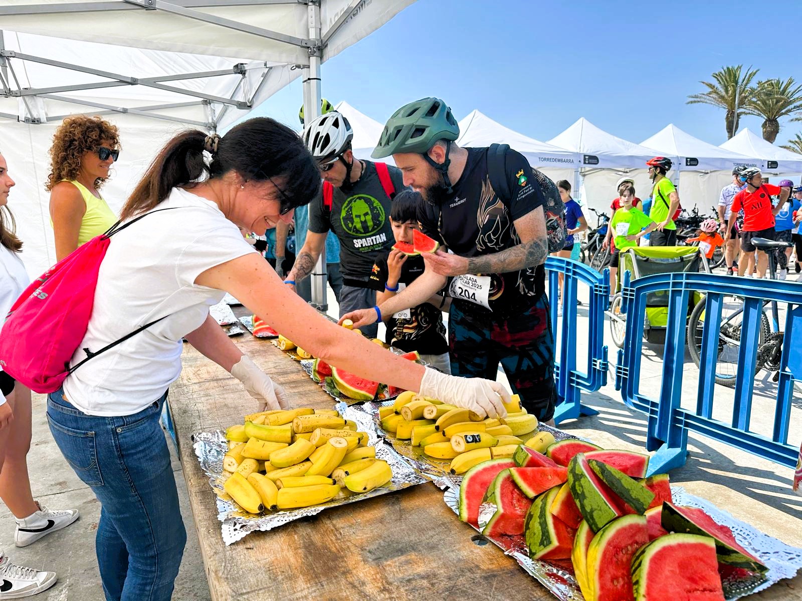 Refrigeri durant la Pedalada Popular