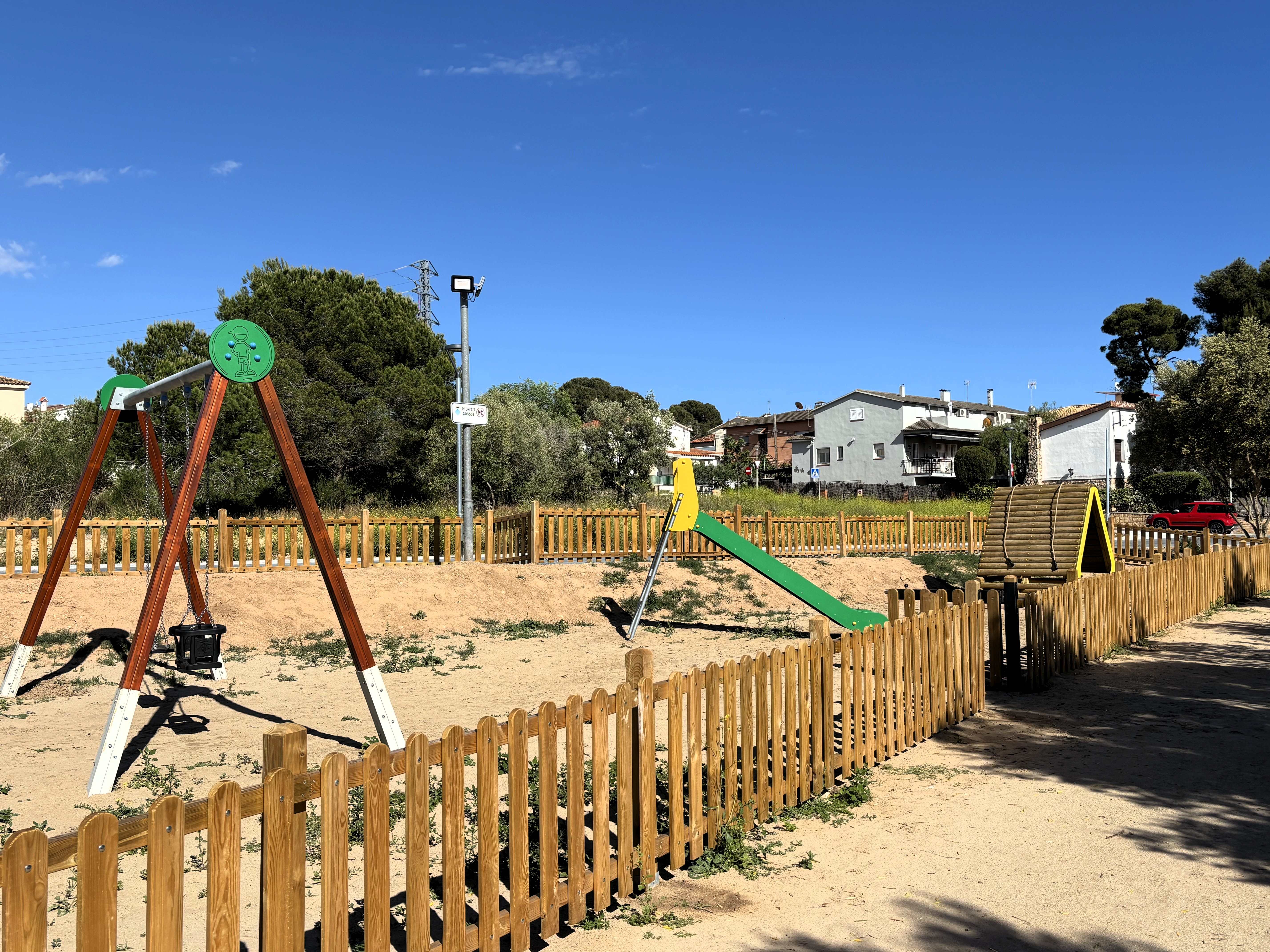 Zona infantil del nou parc de Sant Jordi