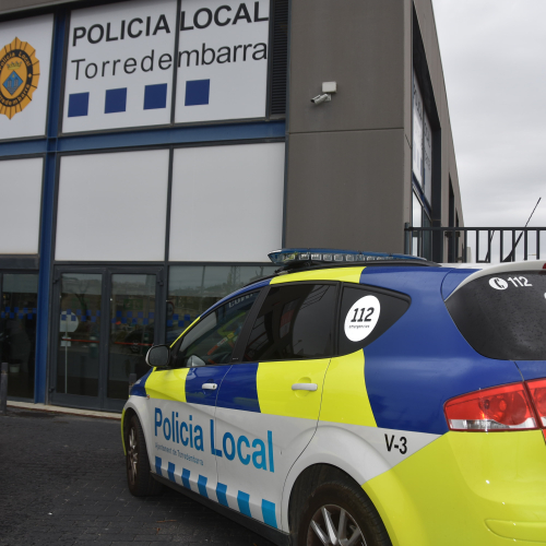 Façana de la comissaria de la Policia Local