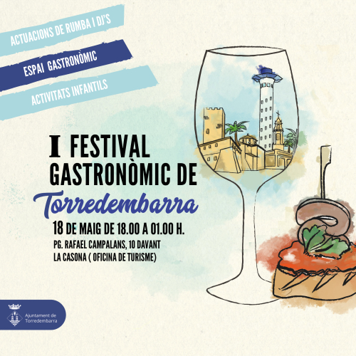 Foto del cartell del primer Festival Gastronòmic de Torredembarra