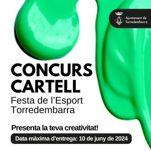 Imatge informativa del concurs del cartell de la Festa de l'Esport