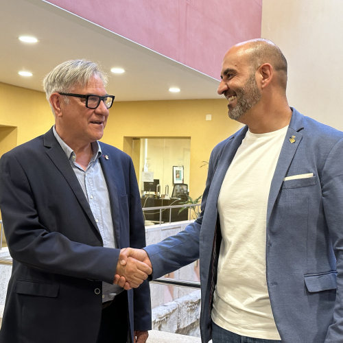 Eduard Rovira, a l'esquerra, i Vale Pino, a la dreta