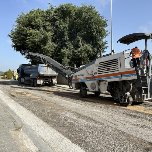Les obres d'asfaltatge s'han iniciat aquest dimecres