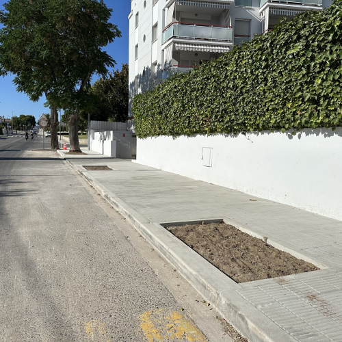 Obres de millora a la carretera de la Pobla de Montornès