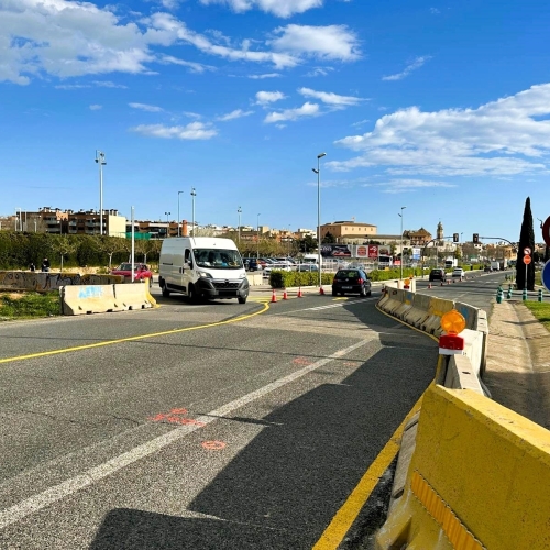 Imatge de l'antiga carretera de la Riera, afectada per les obres