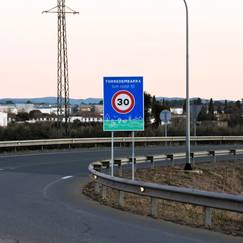Inici del futur tram de carril bici i de vianants
