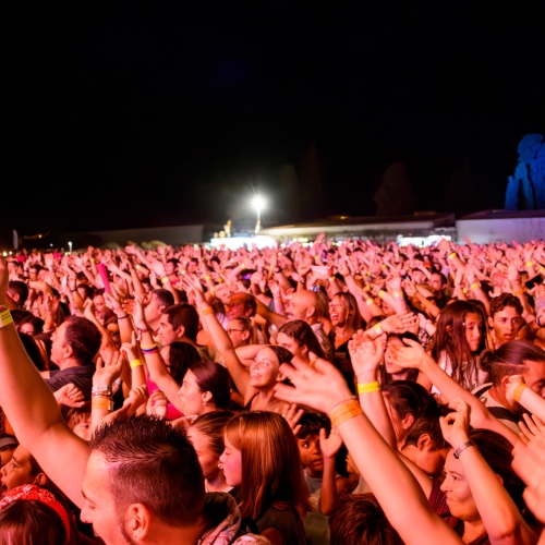 Públic assistent a un dels concerts multitudinaris de l'Espai la Sínia