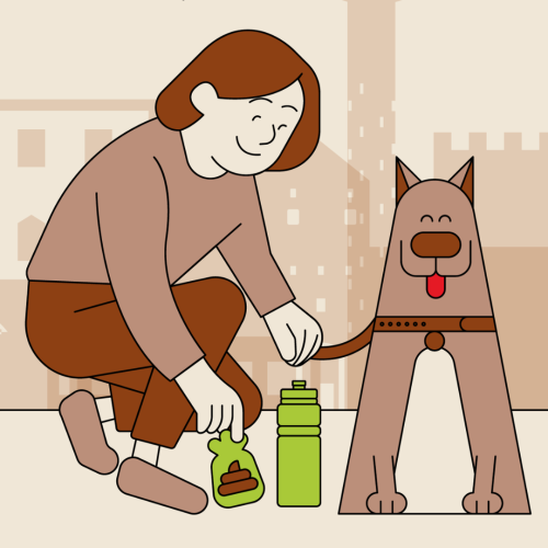 Imatge de la nova campanya de tinença responsable d'animals de companyia