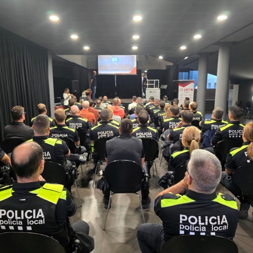 Imatge de la formació que ha tingut lloc aquest matí