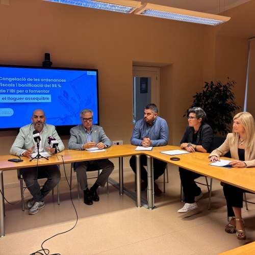 Roda de premsa de presentació de la modificació de les ordenances fiscals per al 2026