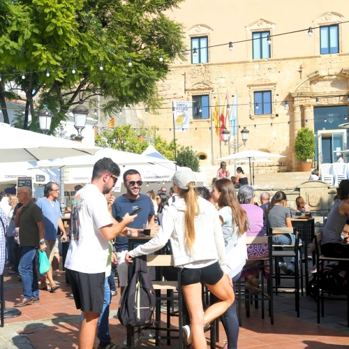 Detall d'ambient d'un matí a la Fira