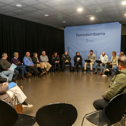 Imatge de la reunió de la Taula Veïnal del 27 de novembre