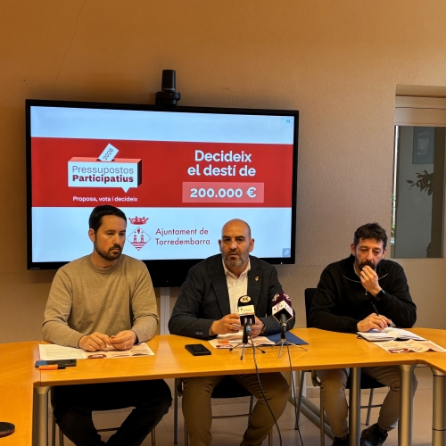 Roda de premsa de presentació dels Pressupostos Participatius 2026