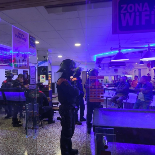 Actuació policial establiment 