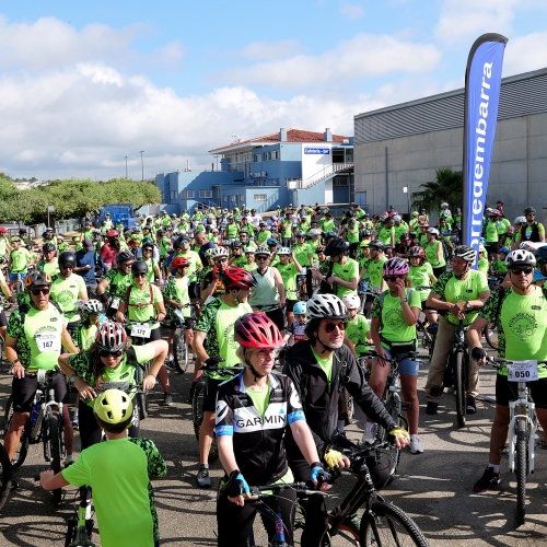 Imatge de la sortida de la Pedalada Popular d'aquest diumenge