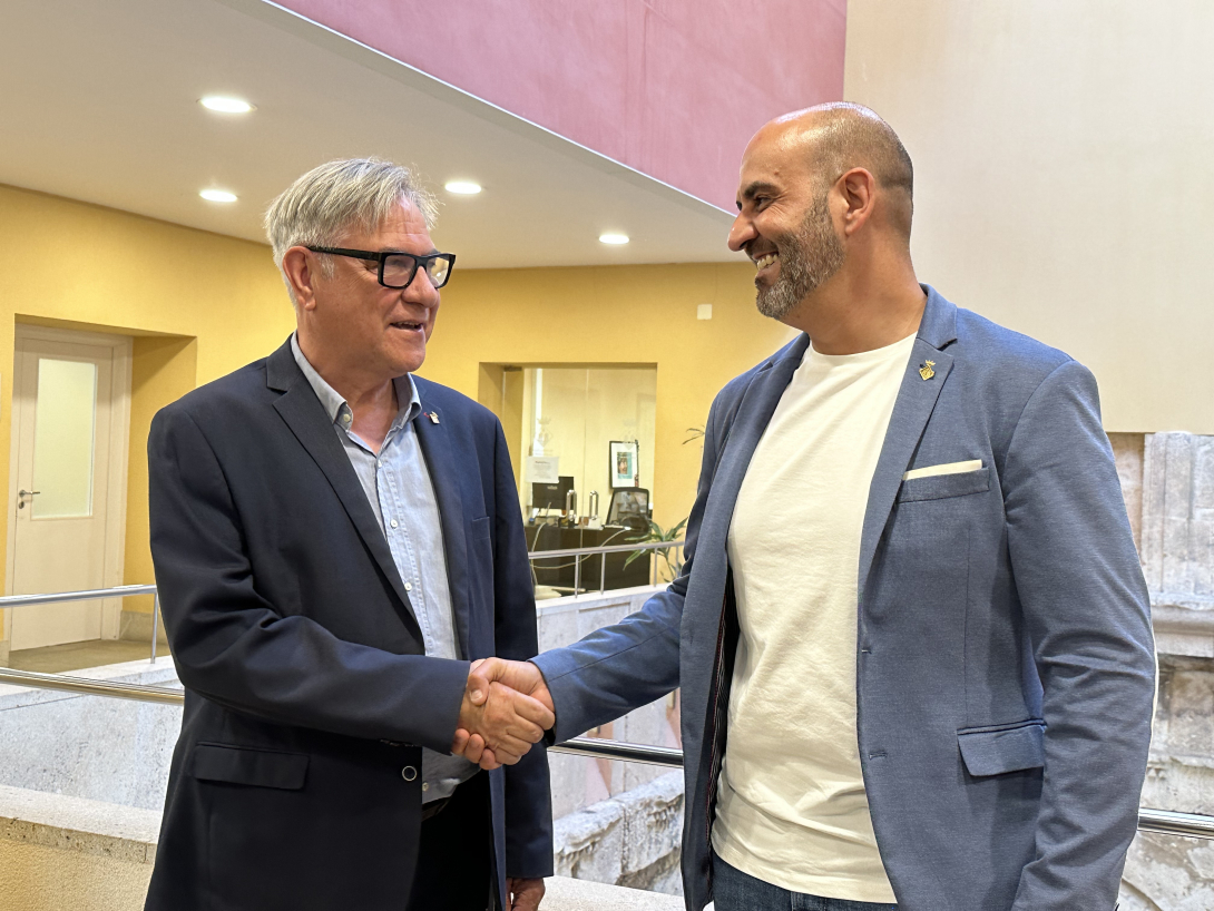 Eduard Rovira, a l'esquerra, i Vale Pino, a la dreta