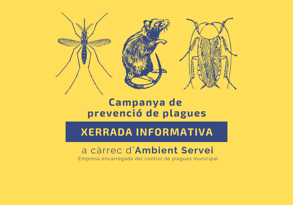 Imatge promocional de la xerrada de prevenció de plagues