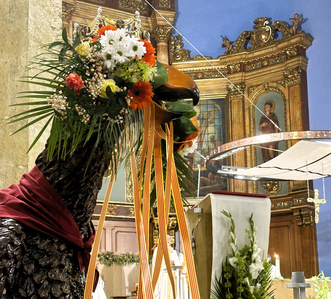 L'Àliga, a l'església de Sant Pere Apòstol