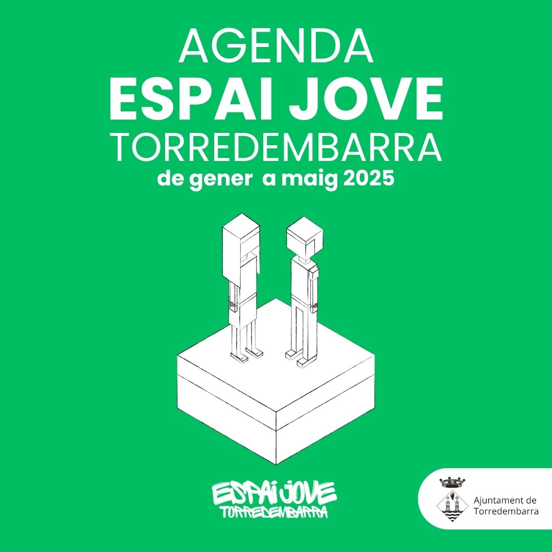 Imatge promocional de l'agenda de l'Espai Jove