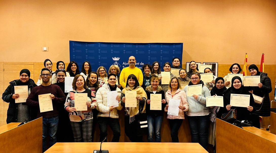 Lliurament diplomes cursos Acció Social