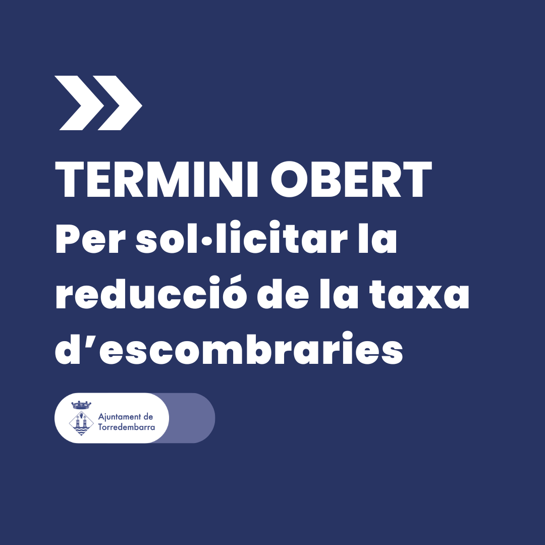 Imatge reducció taxa escombraries