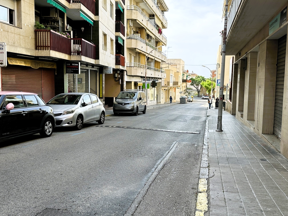 Imatge del tram del carrer dels Filadors que es reurbanitzarà