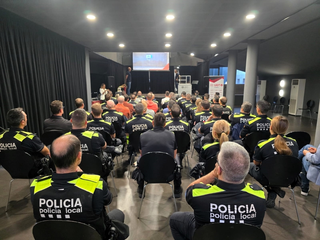 Imatge de la formació que ha tingut lloc aquest matí