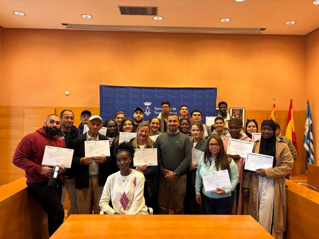 Lliurament diplomes cursos Acció Social