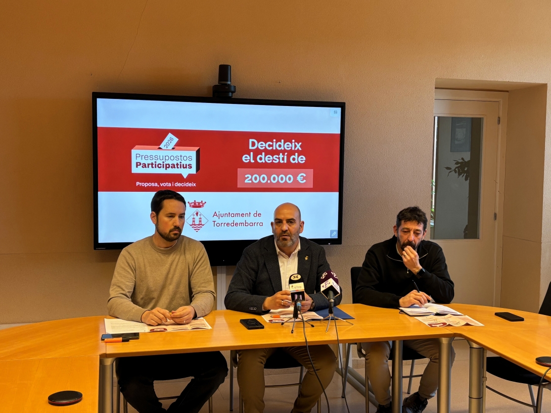 Roda de premsa de presentació dels Pressupostos Participatius 2026
