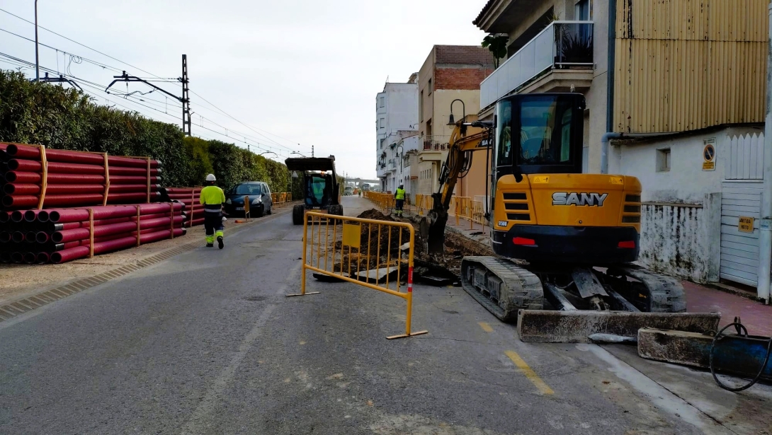 Obres soterrament línies elèctriques