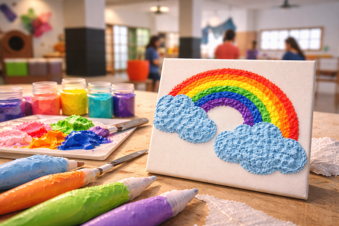 Taller de quadres amb relleu