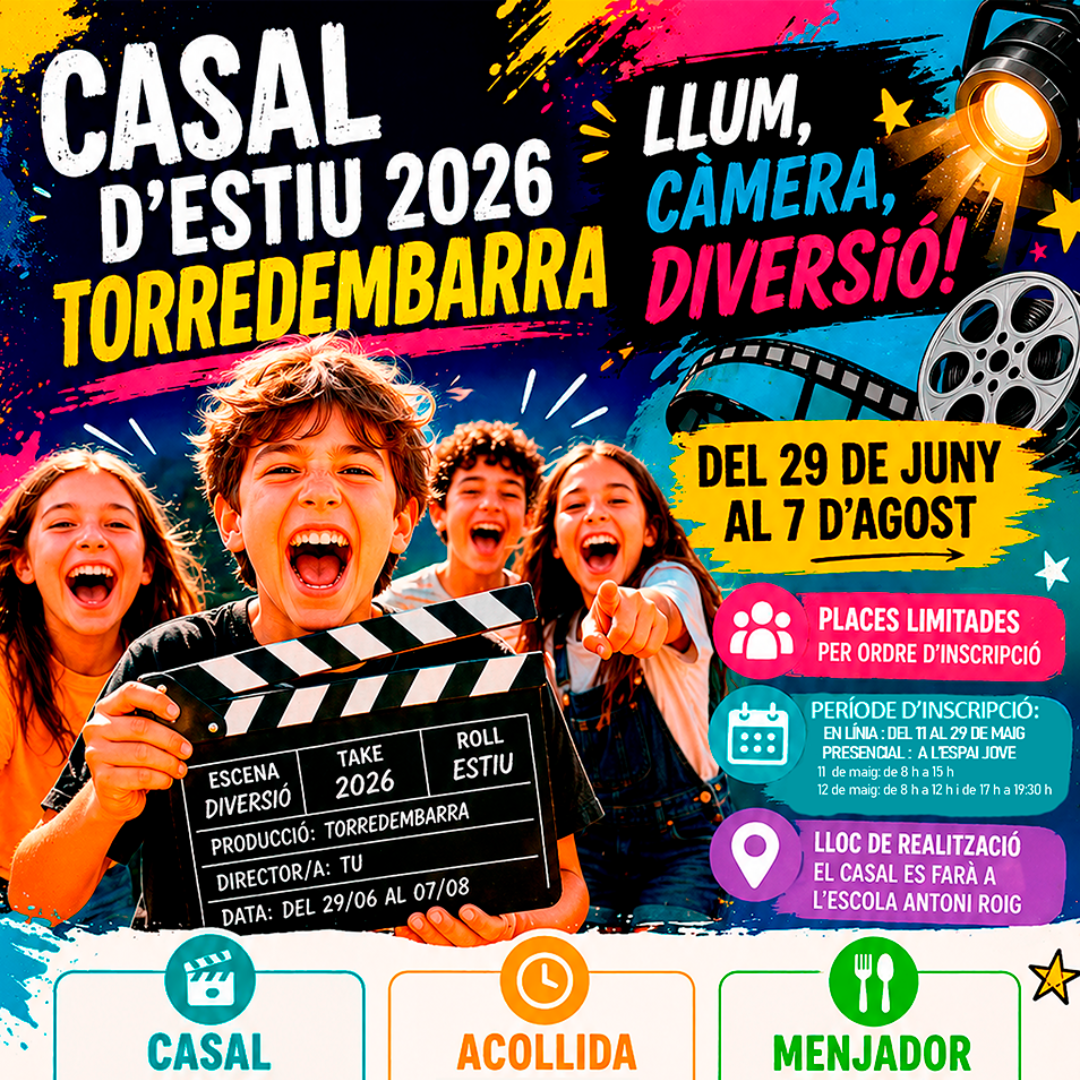 Casals d’Estiu 2026 per a infants i joves