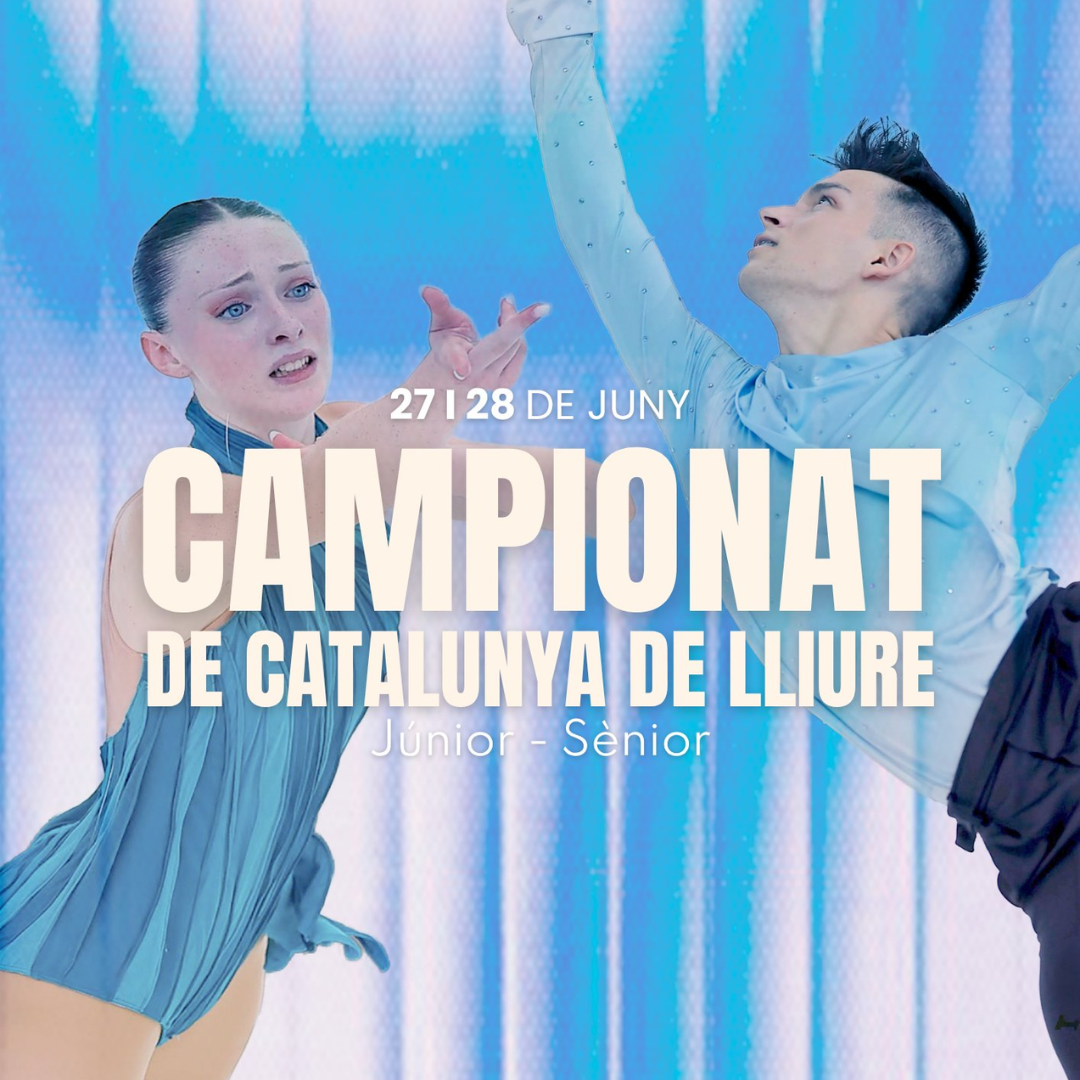 Cartell Campionat de Catalunya júnior i sènior de patinatge artístic
