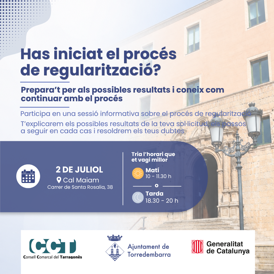 Cartell de la sessió informativa 