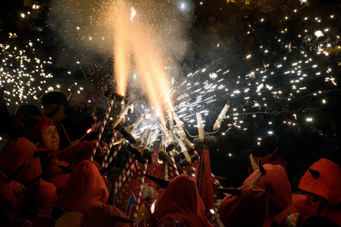 Imatge d'arxiu del correfoc infantil de 2025