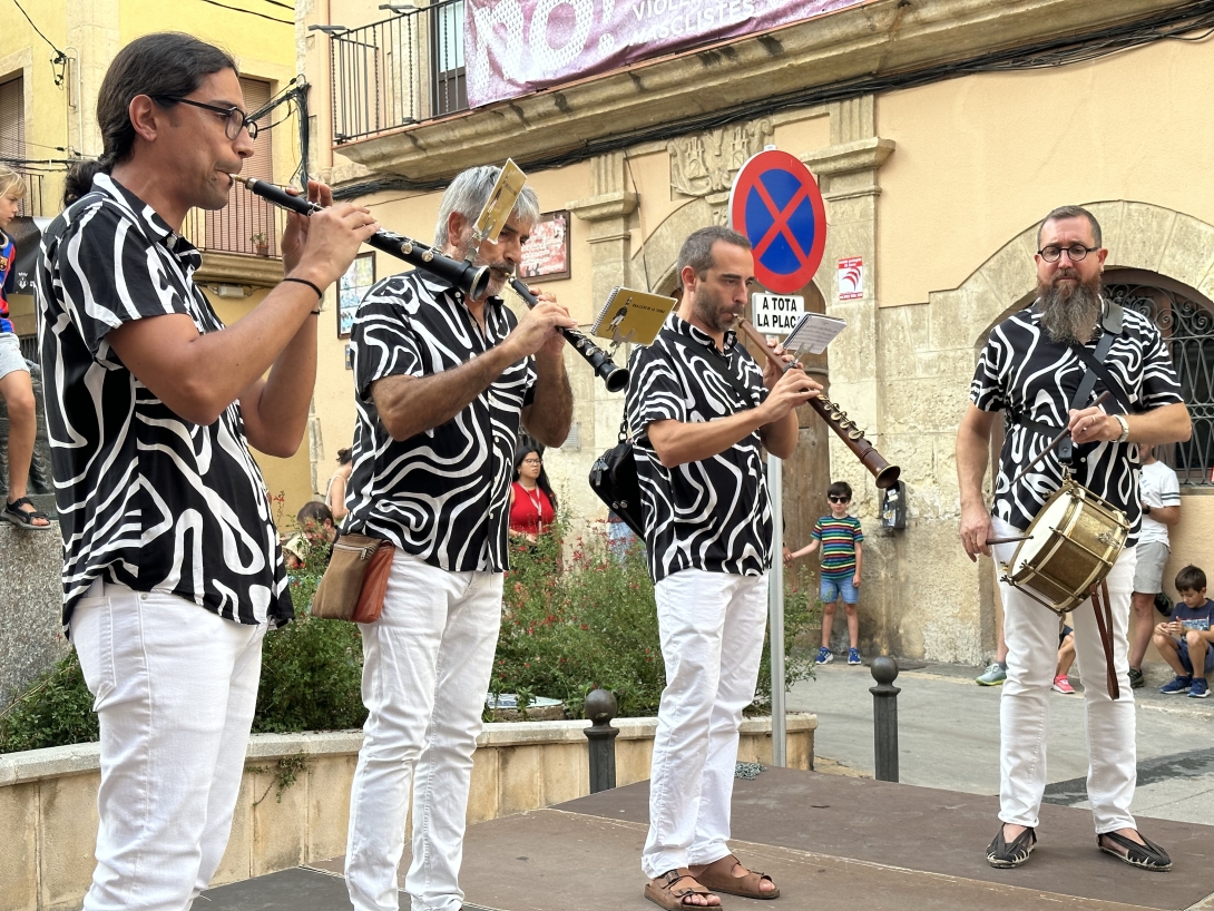 Imatge d'arxiu del concert dels músics que acompanyen el Seguici Popular